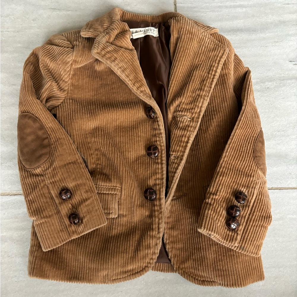 Hope and Henry tan corduroy suit jacket